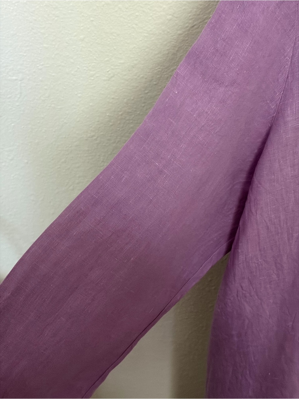 bryn Walker Lavender 100% Linen Top - Size L - Picture 4 of 6